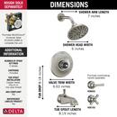 Delta Faucet Brilliance Stainless Multi Function Bathtub & Shower Faucet (Trim Only) 