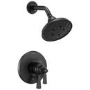 Two Handle Multi Function Shower Faucet in Matte Black (Trim Only)