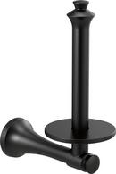 Delta Faucet Matte Black Vertical and Wall Toilet Tissue Holder 