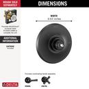 Delta Faucet Matte Black Zinc Valve Only Trim 