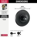 Delta Faucet Matte Black Pressure Balancing Valve Trim (Handle Sold Separately) 