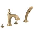 Two Handle Roman Tub Faucet with Hand Shower in Brilliance® Champagne Bronze (Handles Sold Separately) (Trim Only)