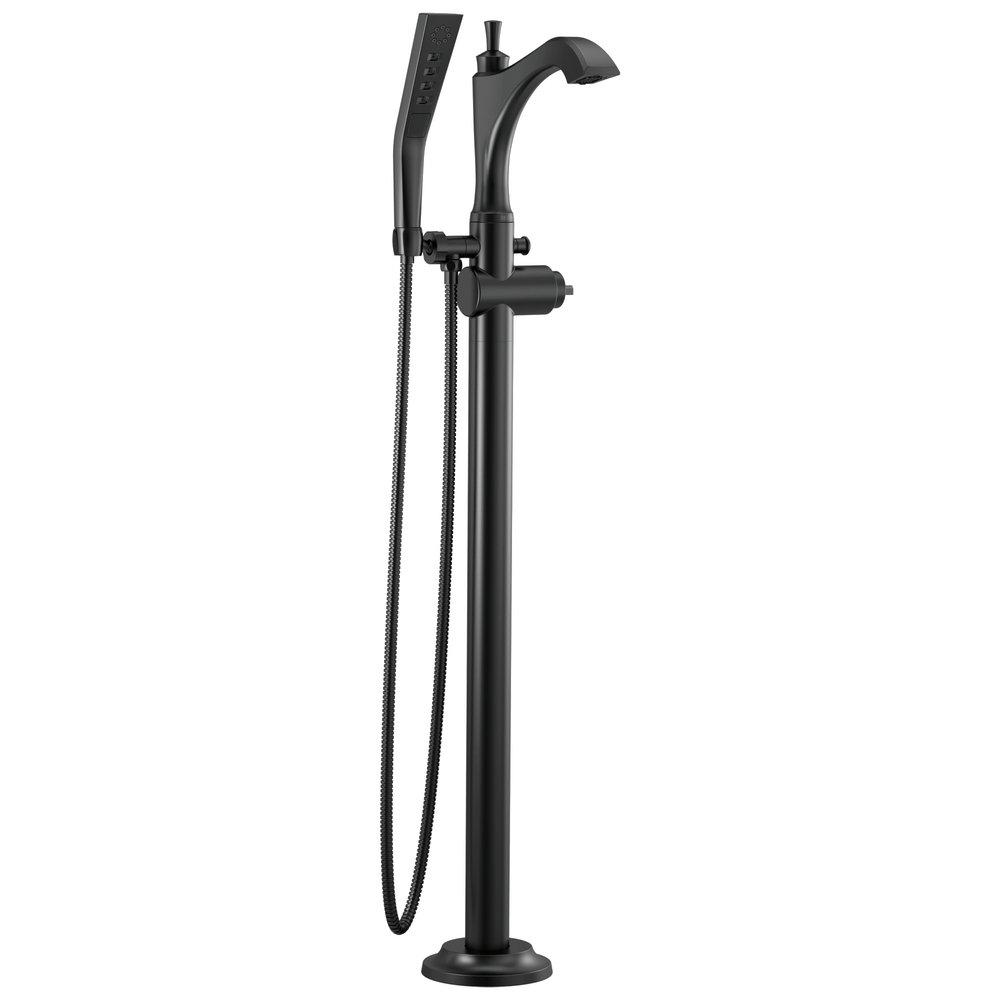 Delta Faucet Matte Black Floor Mount Filler (Trim Only) 