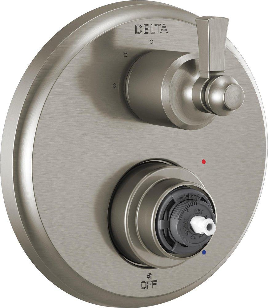 Delta Faucet Brilliance&reg; Stainless Pressure Balancing Valve Trim (Handle Sold Separately) 