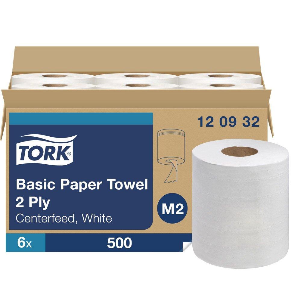 Tork White Soft Centerfeed Paper Hand Towel, 2-Ply, White 