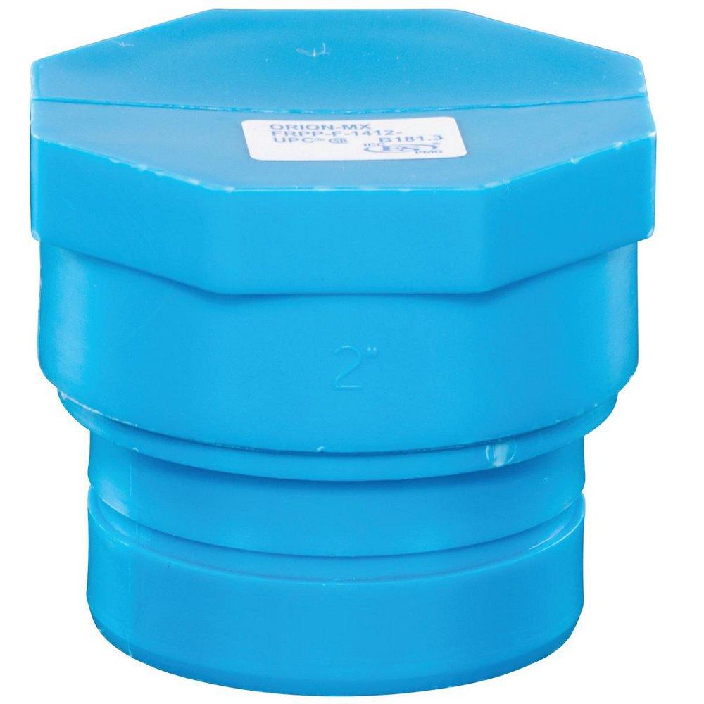 Orion Fittings Blue No Hub Plastic Cap 