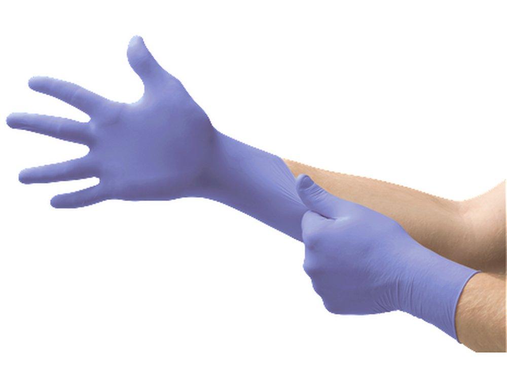 Ansell Occupational Healthcare Violet Blue 7.1 mil Rubber Automotive and General Purpose Disposable Gloves in Violet Blue (Box of 100) 
