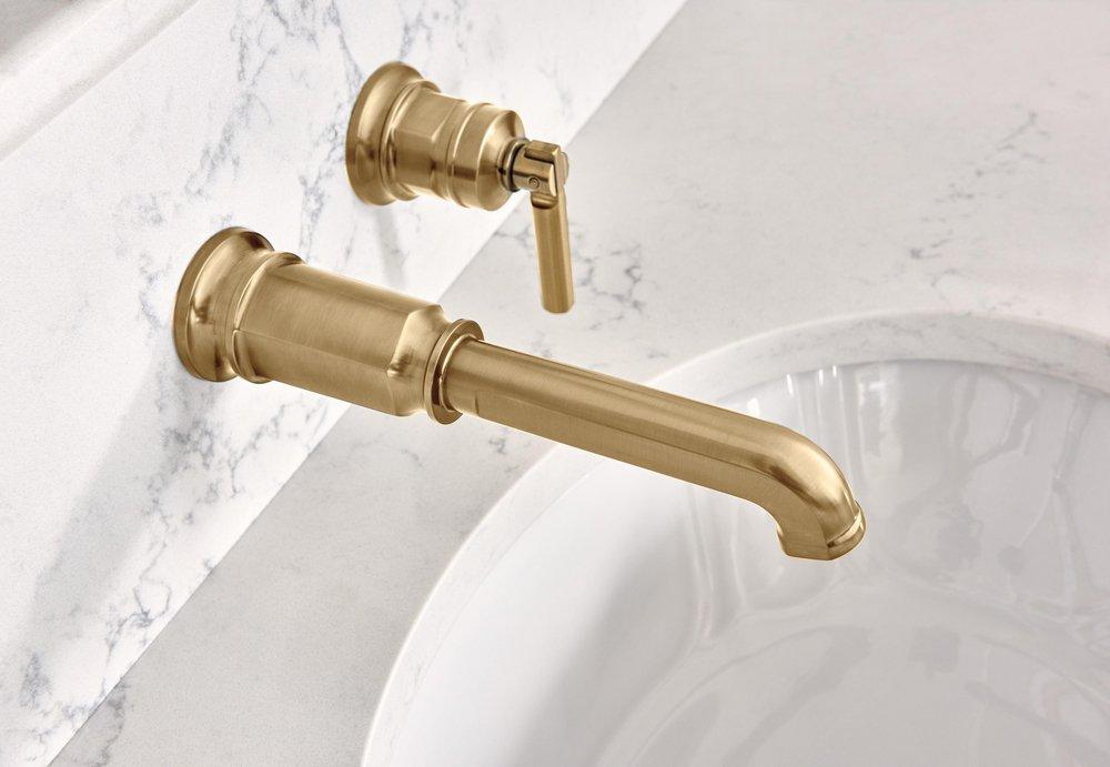 Brizo Brilliance Luxe Gold Two Handle Zinc Lever Handle Kit 