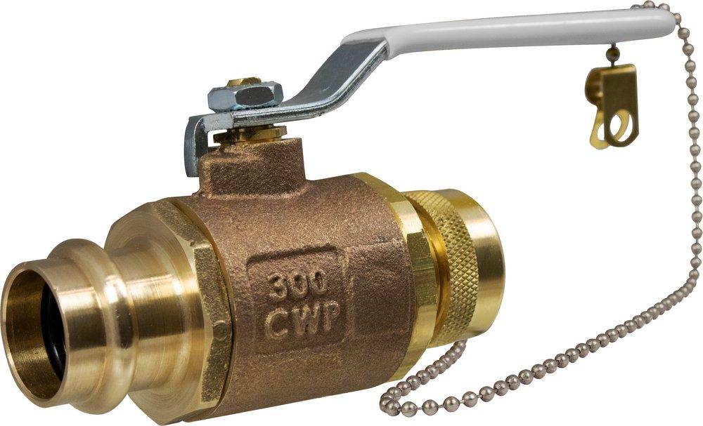Apollo Valves Bronze Full Port Press x GHT Ball Valve 
