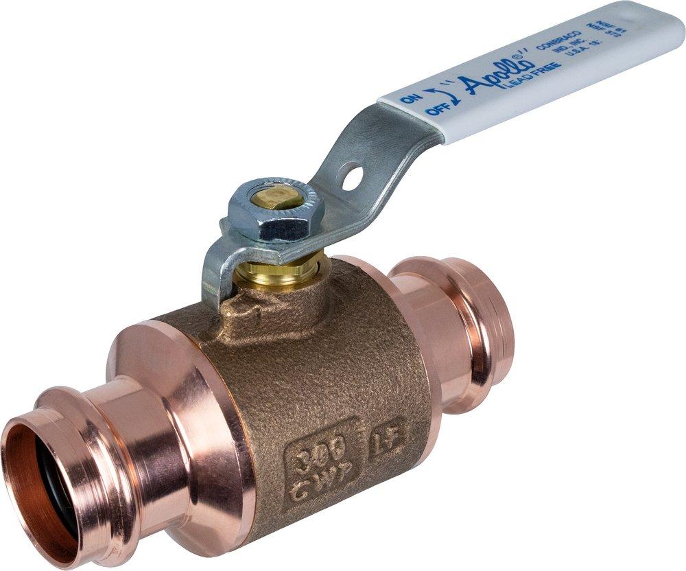 Apollo&reg; Press Bronze Bronze Full Port Press Ball Valve 