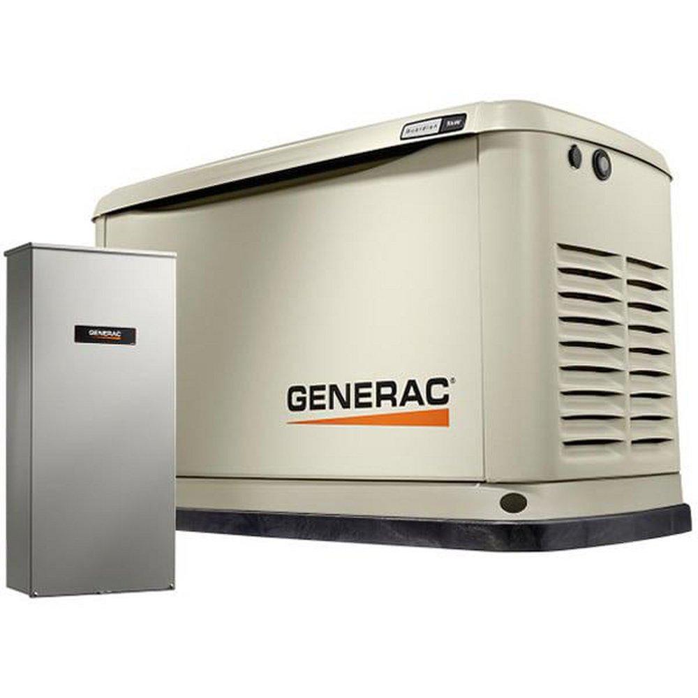 10kW Aluminum Air-Cooled Standby Generator System  with Wi-Fiand Transfer Switch 