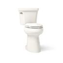 1.28 gpf Elongated Extra Tall Two Piece Height Toilet with Left HandTrip Lever in Biscuit - Less Seat 