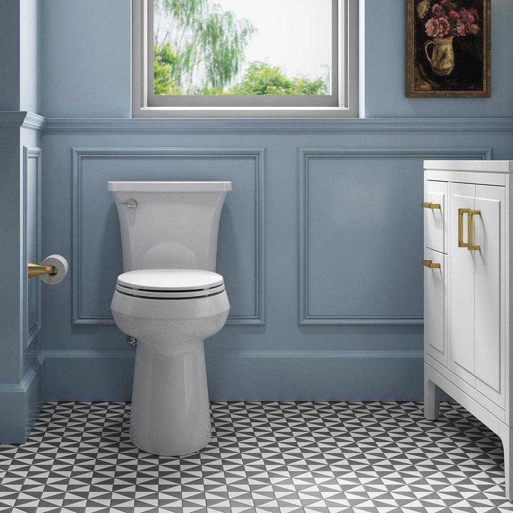 KOHLER White Elongated Tall Toilet Bowl 
