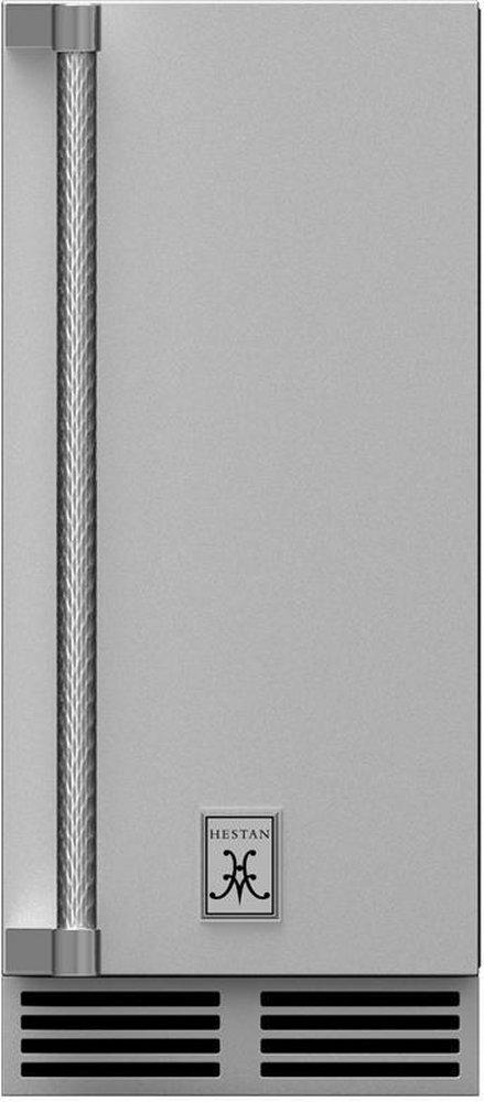 Hestan Outdoor Stainless Steel 22 lb. Outdoor Ice Maker with Right Hinged 