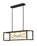 Fredrick Ramond Black/Gilded Gold 100W LED Pendant 