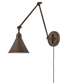 60W 1-Light Medium E-26 Incandescent Wall Sconce in Olde Bronze