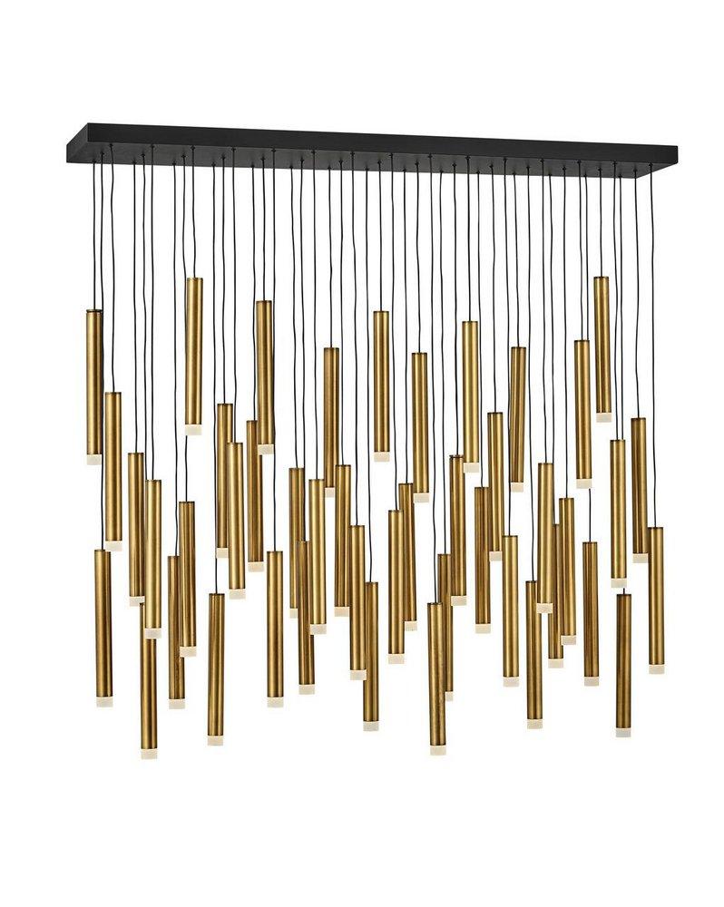 Fredrick Ramond Heritage Brass/Black 45W 45-Light LED Pendant 
