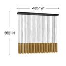 Fredrick Ramond Heritage Brass/Black 45W 45-Light LED Pendant 