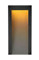 8W 1-Light LED Outdoor Wall Sconce in Textured Black