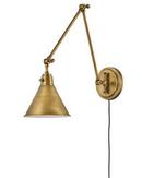 60W 1-Light Medium E-26 Incandescent Wall Sconce in Heritage Brass