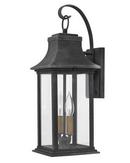 Hinkley Aged Zinc/Heritage Brass 5W 2-Light LED Outdoor Wall Sconce 