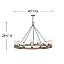 Hinkley Sequoia 75W 15-Light Candelabra E-12 LED Outdoor Chandelier 