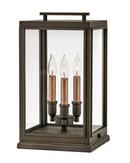 Hinkley Oil Rubbed Bronze 40W 3-Light Candelabra E-12 LED Post Lantern 
