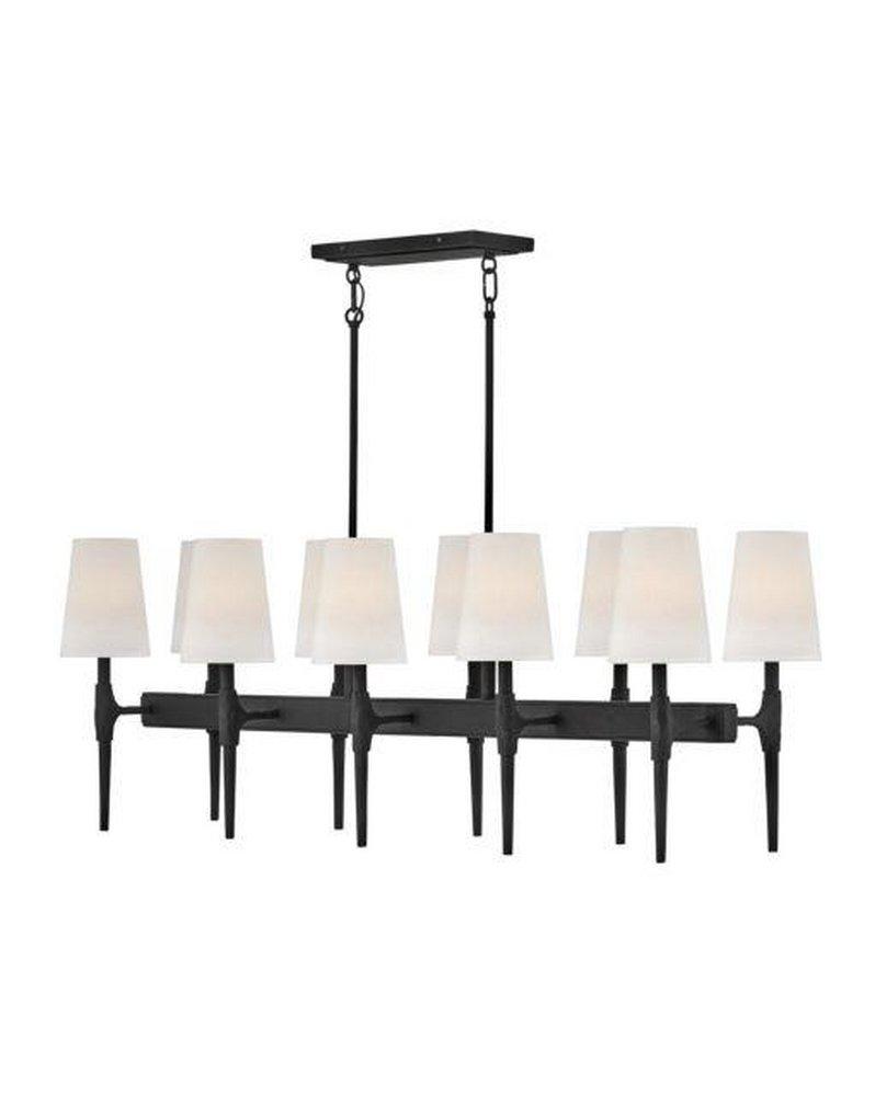 Hinkley Black 60W 10-Light Chandelier 