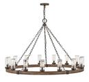 Hinkley Sequoia 75W 15-Light Candelabra E-12 LED Outdoor Chandelier 