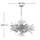 Fredrick Ramond Glacial 36 in. 60W 13-Light Pendant 