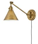 60W 1-Light Medium E-26 Incandescent Wall Sconce in Heritage Brass