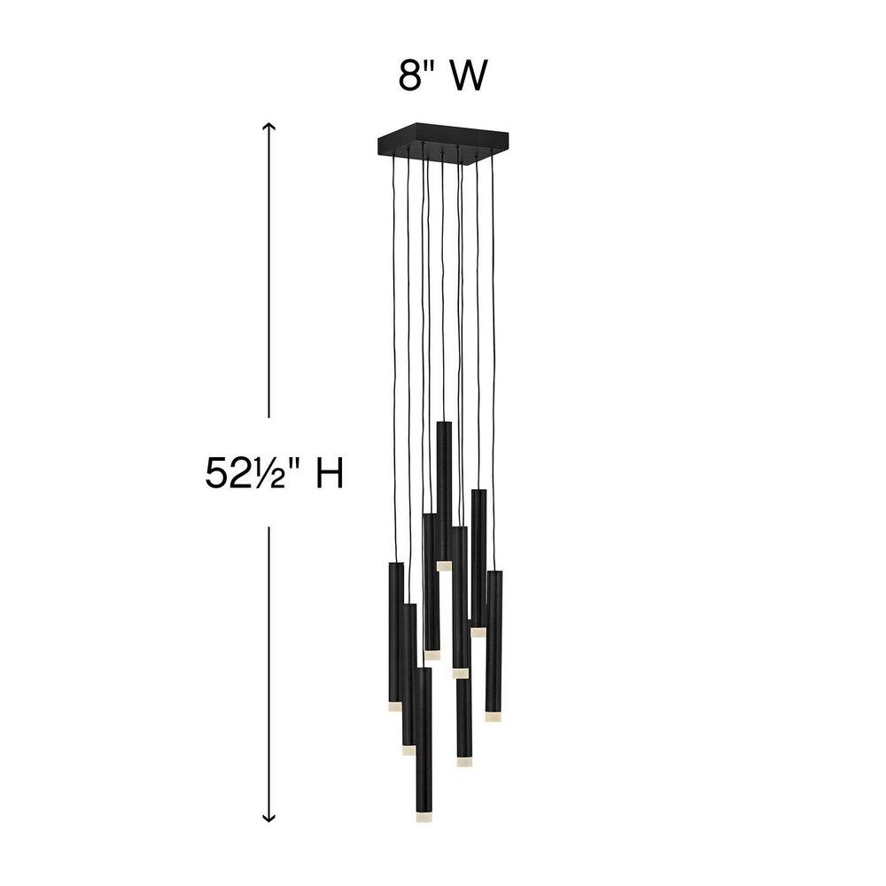 Fredrick Ramond Black 9W 9-Light LED Pendant 