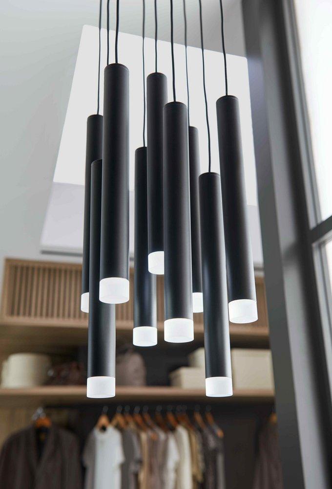 Fredrick Ramond Black 9W 9-Light LED Pendant 