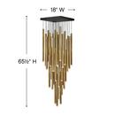 Fredrick Ramond Heritage Brass/Black 36W 36-Light LED Pendant 