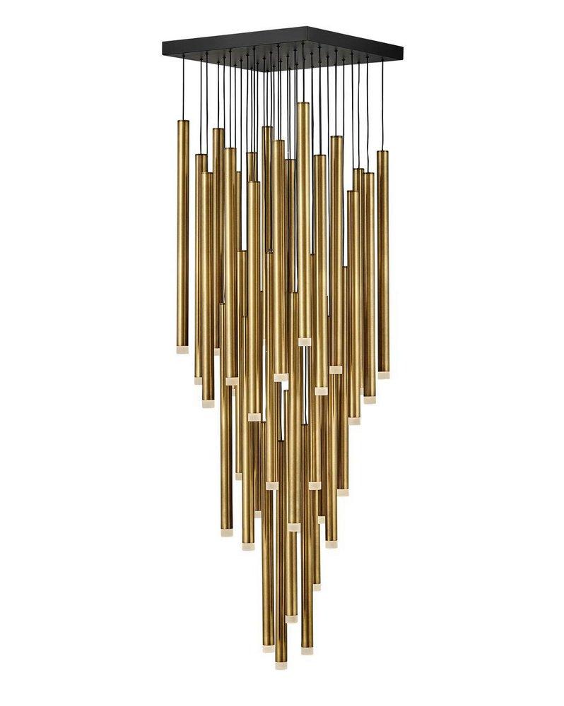Fredrick Ramond Heritage Brass/Black 36W 36-Light LED Pendant 