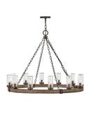 Hinkley Sequoia 60W 12-Light Candelabra E-12 Incandescent Outdoor Chandelier 