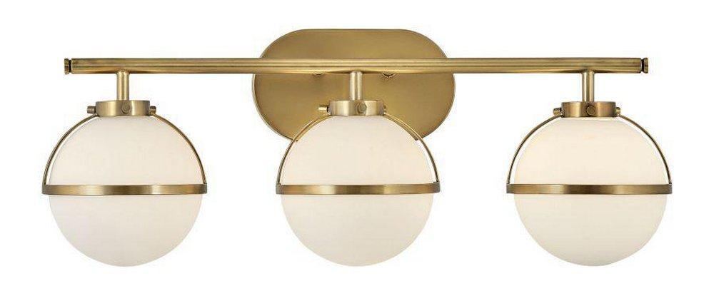 Hinkley Heritage Brass 15W 3-Light LED Vanity Fixture 