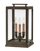 Hinkley Oil Rubbed Bronze 60W 3-Light Candelabra E-12 LED Post Lantern 