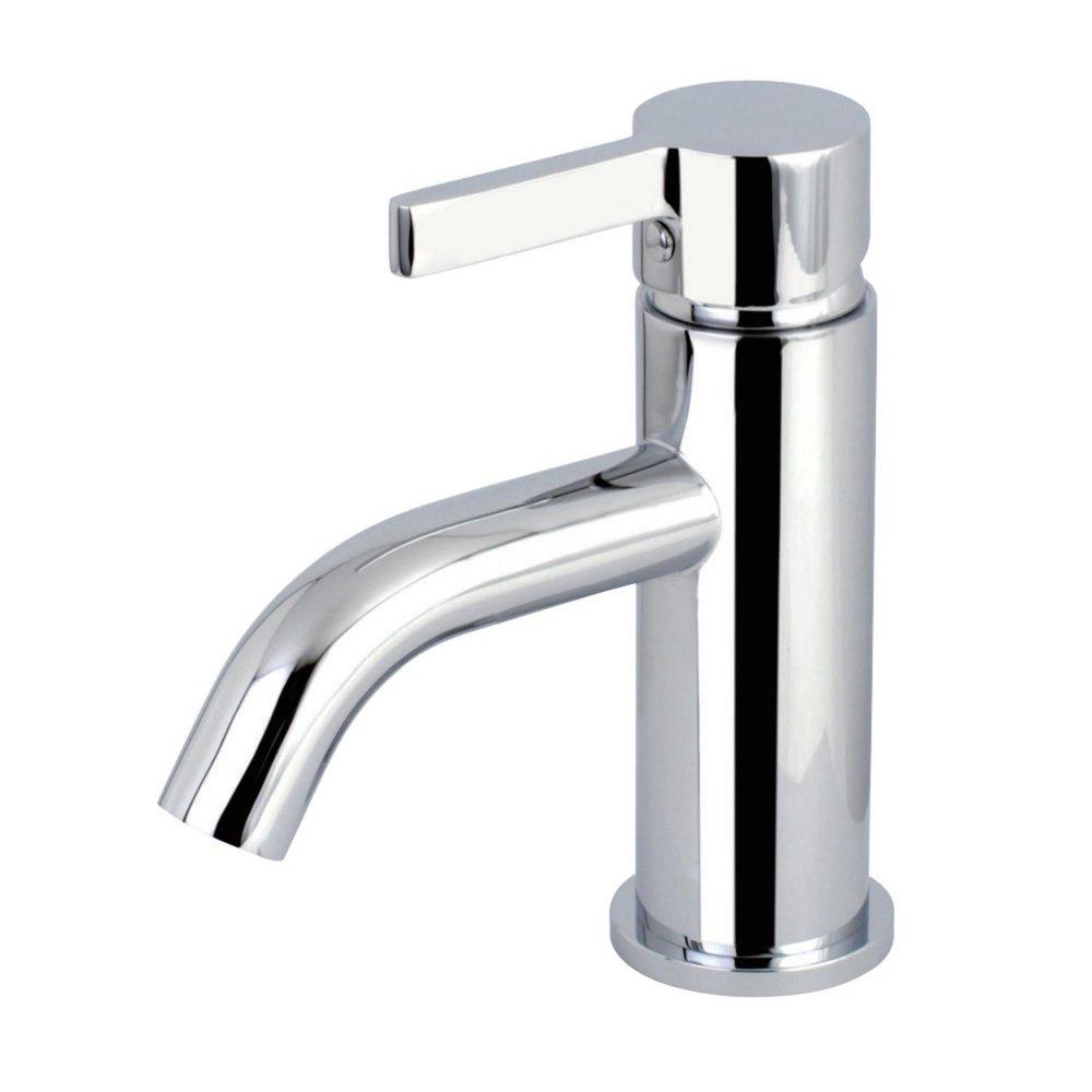 Kingston Brass Polished Chrome Single Handle Monoblock Bathroom Sink Faucet 