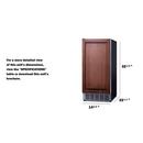 Summit Appliance Panel Ready 32-19/50 in. 25 lb Ice Maker 