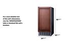 Summit Appliance Panel Ready 32-19/50 in. 25 lb Ice Maker 