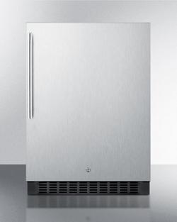 23-63/100 in. 4.6 cf Freestanding Outdoor All-Refrigerator in Stainless Steel with Black