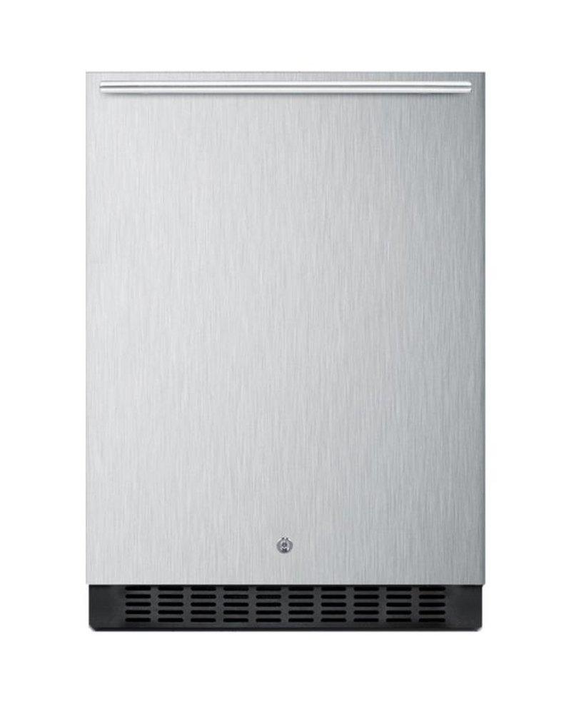 Summit Appliance Stainless Steel 23-63/100 in. 4.6 cf Freestanding Outdoor All-Refrigerator 