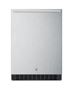 23-63/100 in. 4.6 cf Freestanding Outdoor All-Refrigerator in Stainless Steel with Black
