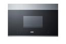 Summit Appliance Black/Stainless Steel 23-22/25 in. 1000W 1.34 cf Over the Range Microwave 