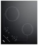 Summit Appliance Black 21-1/4 in. 115V 2-Burner 2-Element Radiant Electric Cooktop 