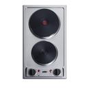 Summit Appliance Stainless Steel 11-1/4 in. 230V 2-Burner 2-Element Sealed Electric Solid Disk Cooktop 