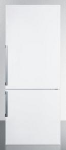 Summit Appliance White 27-1/4 in. 11.7 cu. ft. Bottom Mount Freezer and Counter Depth Refrigerator 