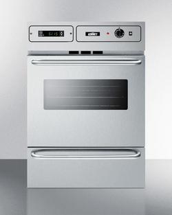 24 in. 2.92 cu. ft. Single Oven in Stainless Steel