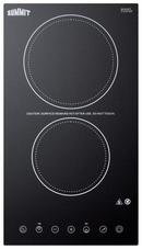 230V 2-BURNER COOKTOP IN BLACK CERAMIC SCHOTT GLASS WITH DIGITAL TOUCH CONTROLS 